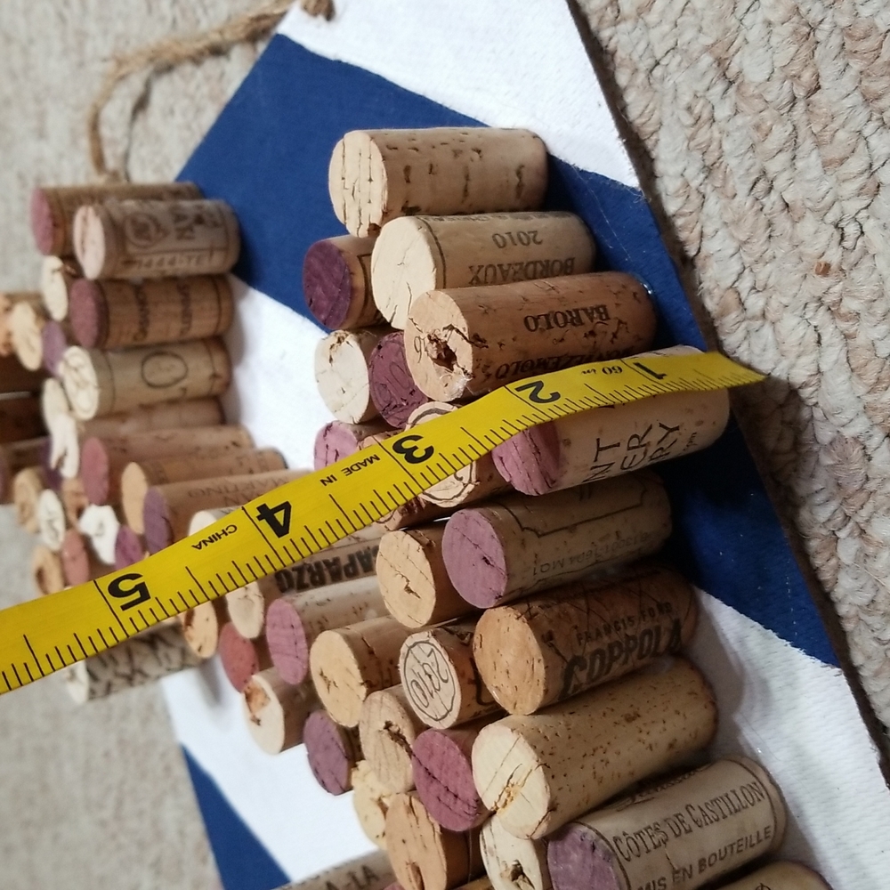 Hand Crafted Upcycled Nautical Anchor Wine Corks Wall Decor - Picture 5 of 7